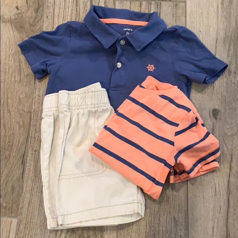 EUC Carter’s 3 piece set, sz 2T